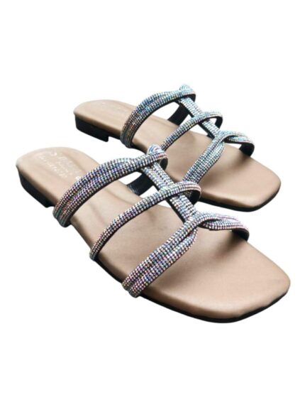 Stylish Women's Glitter PVC Flats
